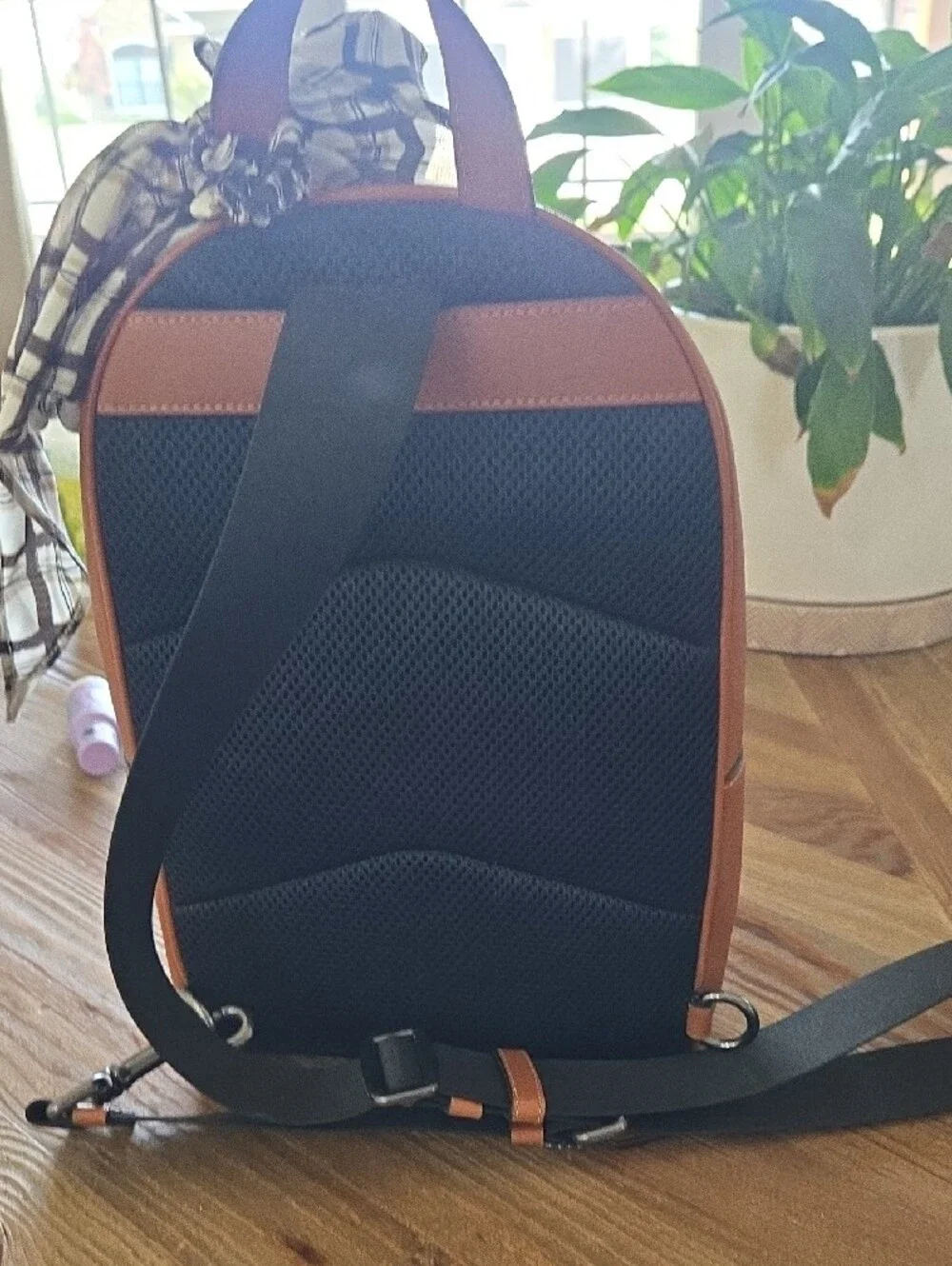 Coach Brown Leather Backpack